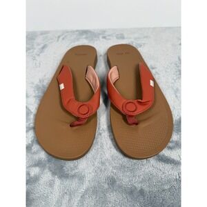 Sanuk Cosmic Yoga Mat 1127391 Womens 10 Flip Flop Baked Clay Slip On Sandal
